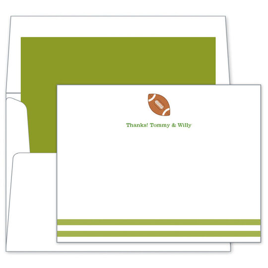 Football Flat Note Cards